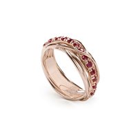 Anello Rubinia Donna Prezioso Collection Filo Della Vita in Oro rosa Rubino 0.99 Ct AN112RRB - AN112RRB